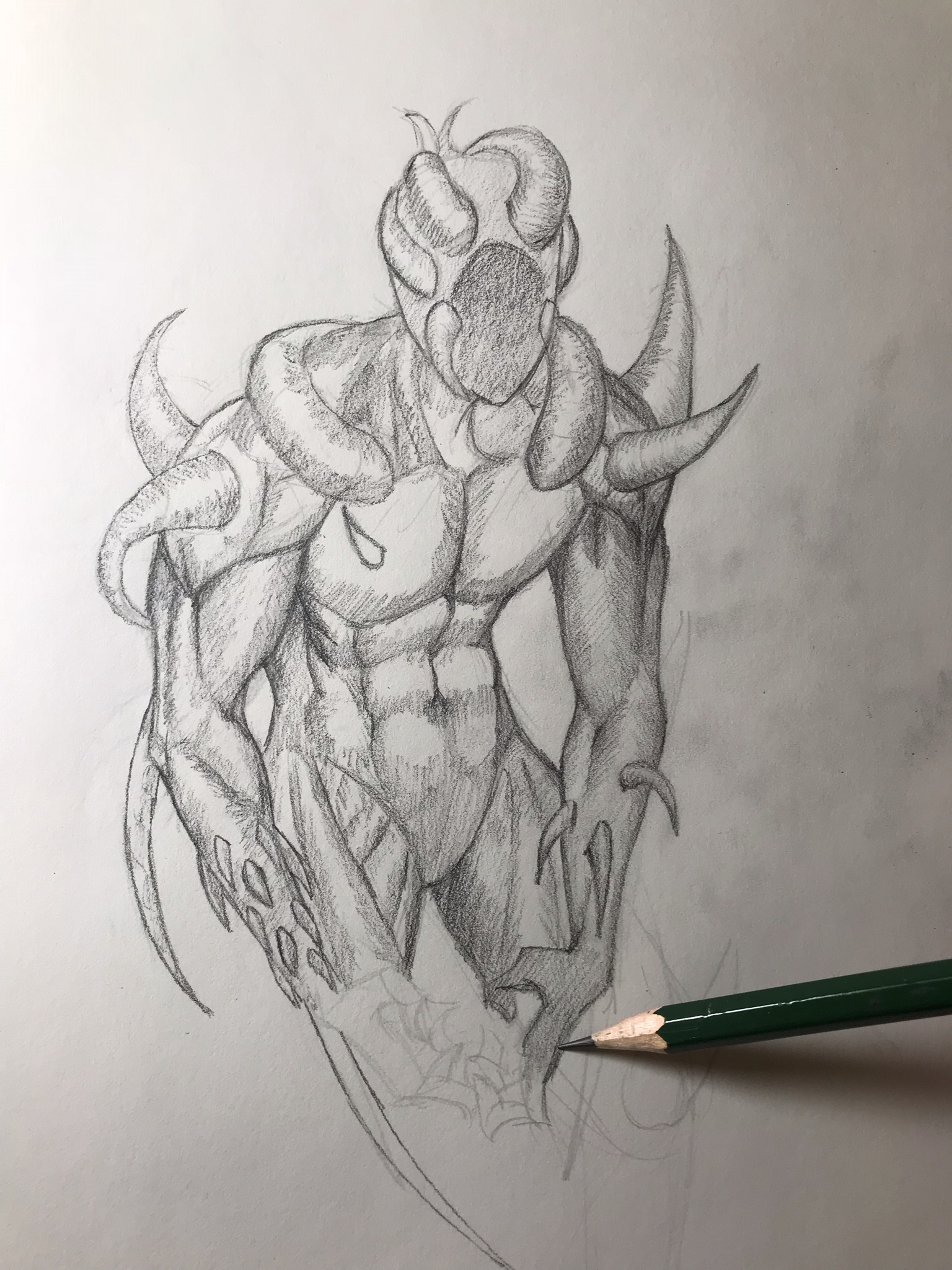 1536x2048 Monster Drawing - Drawing I