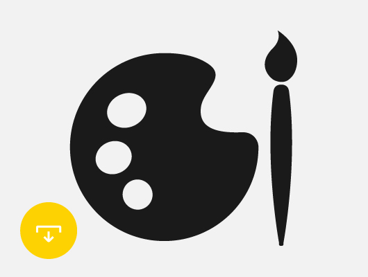 530x400 paint icon for drawing concepts - Drawing Icon