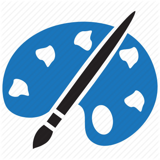 512x512 Art, Brush, Color, Drawing, Education, Paint, Palette Icon - Drawing Icon