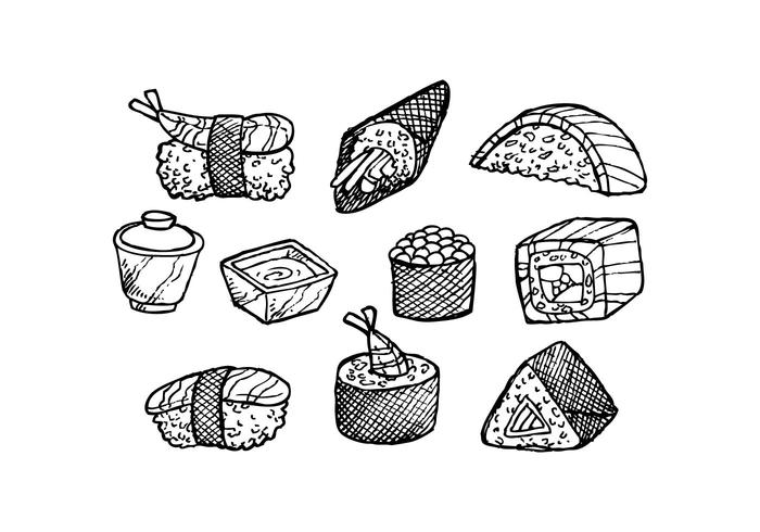 700x490 free japanese food hand drawn icon vector - Drawing Icon Vector