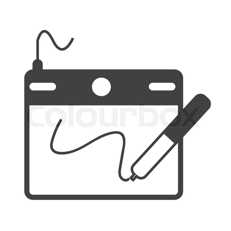 800x800 digital drawing board icon stock vector colourbox - Drawing Icon Vector