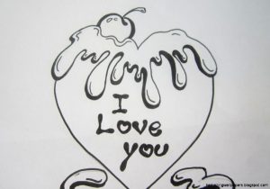 300x210 Cute Heart Pencil Sketches Ideas - Drawing Ideas For Boyfriend