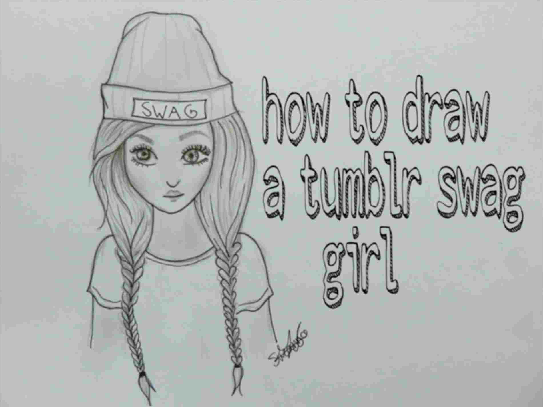 Drawing Girl Cute Cartoon Drawing Ideas For Kids