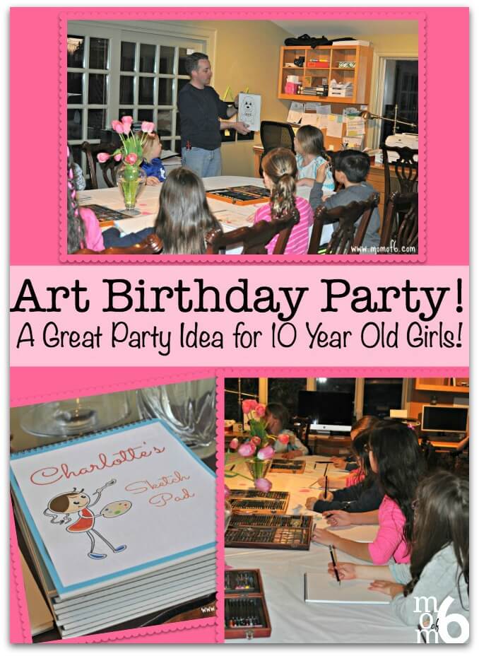 678x928 Art Birthday Party! A Great Party Idea For Year Old Girls! - Drawing Ideas For Ten Year Olds
