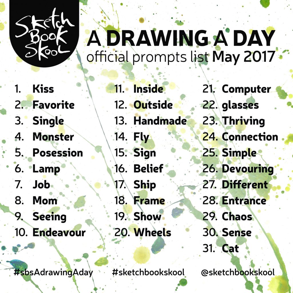 1024x1024 What Will You Be Drawing In May - Drawing Ideas List