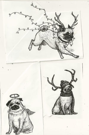 300x455 christmas card drawing ideas from tumblr happy holidays! - Drawing Ideas Tumblr
