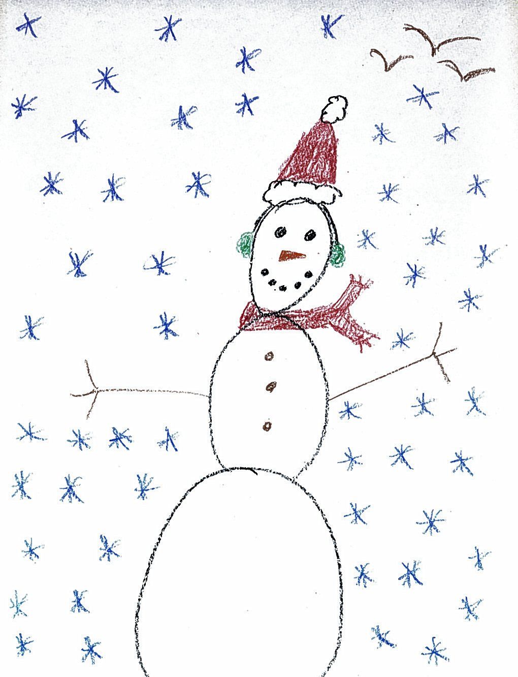 1020x1332 hey kids, send us your winter drawing and you could win local - Drawing Images For Kids