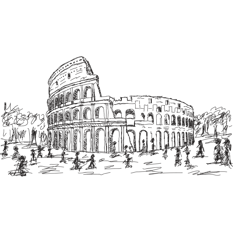 800x800 Rome Drawing Free Download On Unixtitan - Drawing Images Free Download
