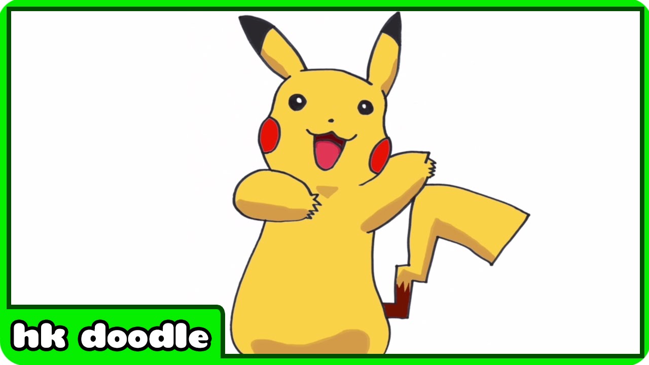 1280x720 how to draw pokemon go pikachu and more popular cartoon characters - Drawing Images Of Cartoon Characters