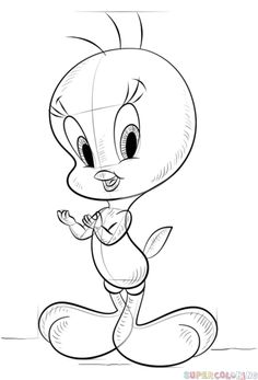 236x347 tweety bird drawings, disney - Drawing Images Of Cartoon Characters
