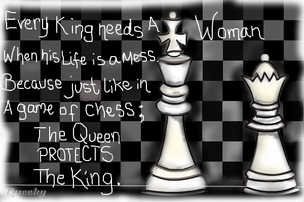 600x400 Chess Pieces A Black White Speedpaint Drawing - Drawing In Chess