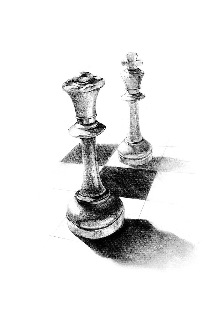 707x1000 Gender Chess Drawing - Drawing In Chess