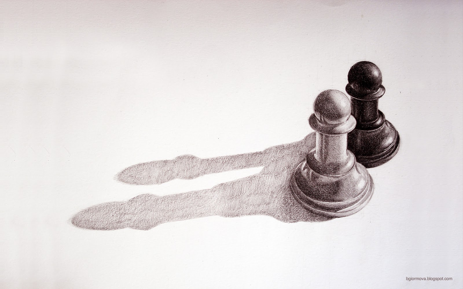 1600x1000 My Grinning Mind Pencil Drawn Chess Pawns - Drawing In Chess