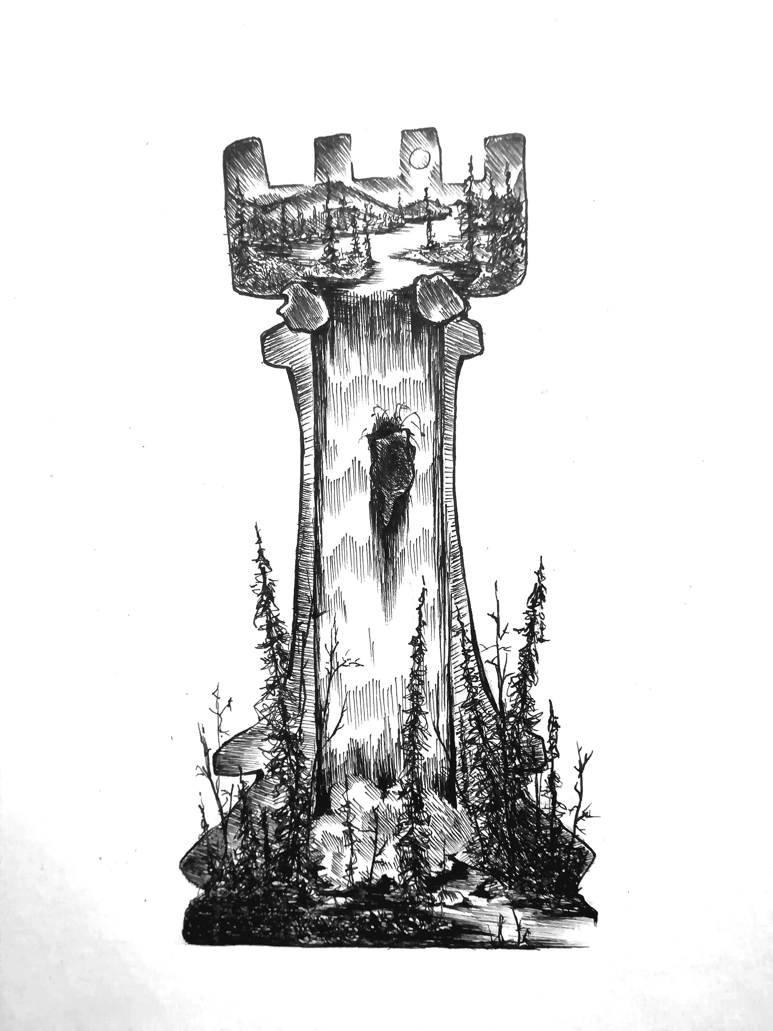 2976x3968 Rook - Drawing In Chess