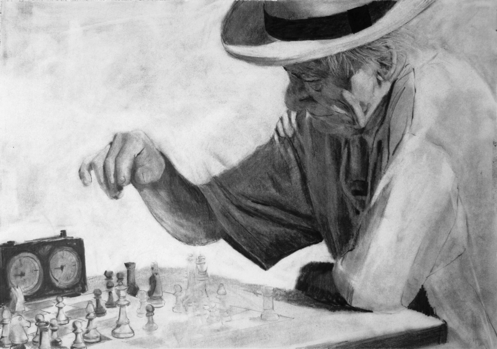 1024x720 Chess Player - Drawing In Chess