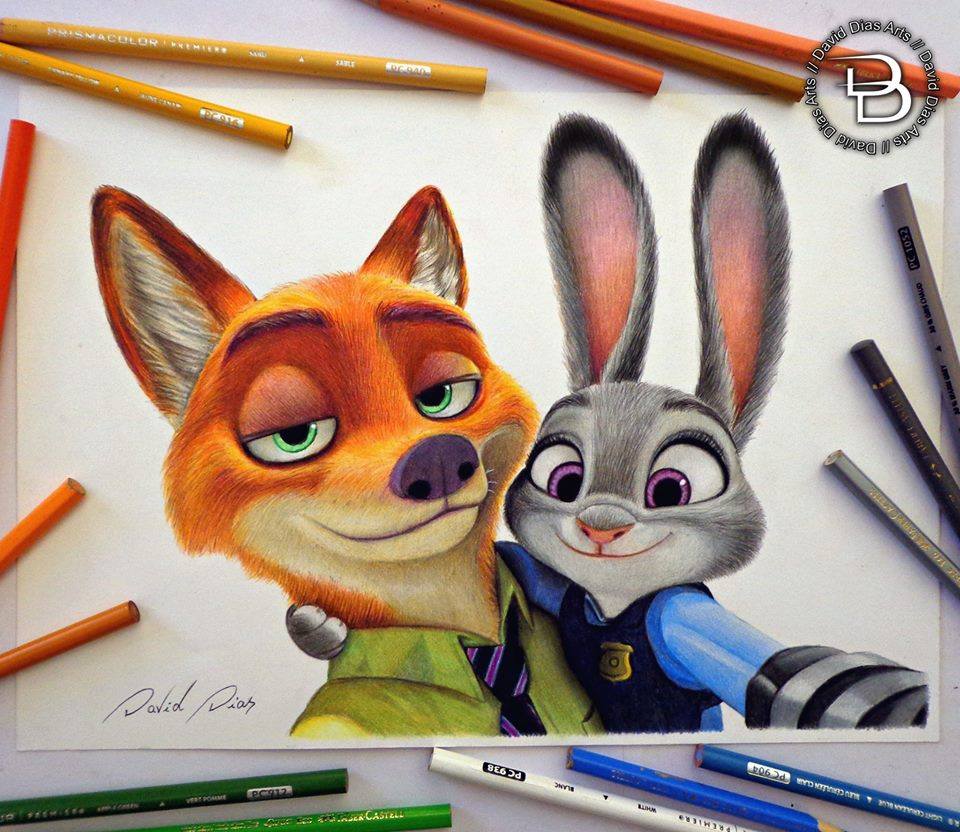 960x832 Cartoon Color Pencil Drawing - Drawing In Color