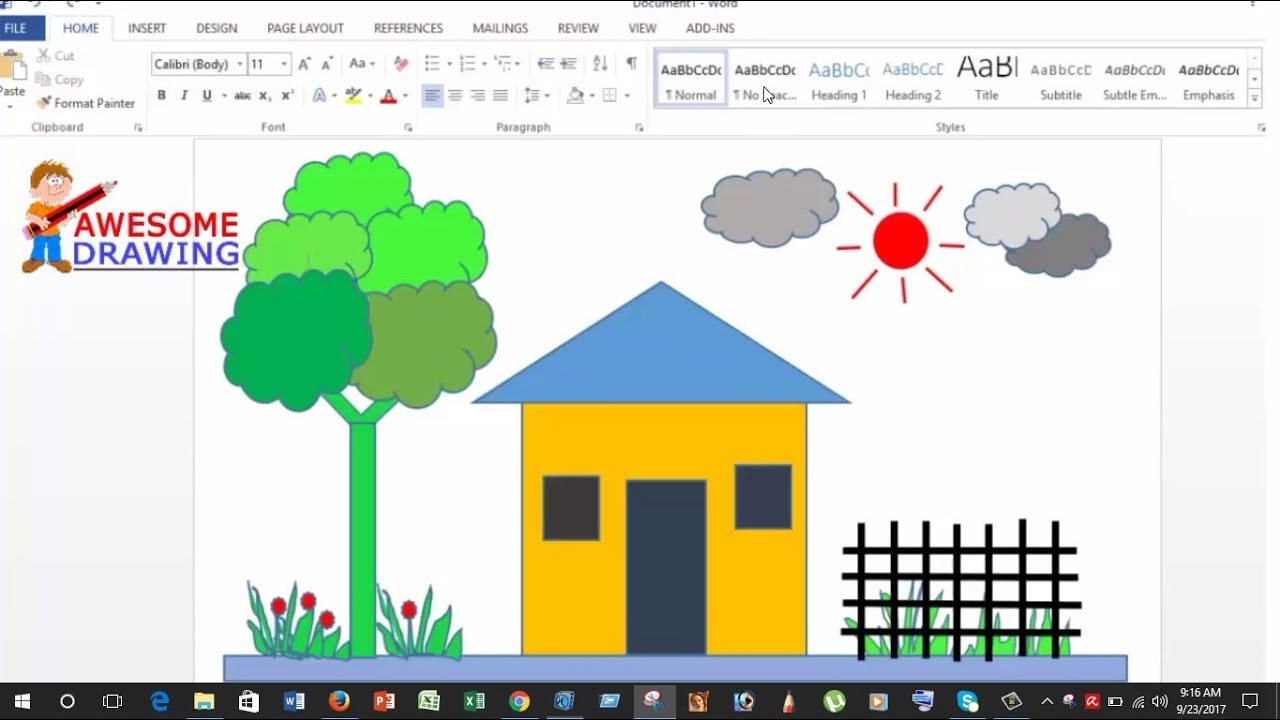 Drawing In Microsoft Word at Explore collection of