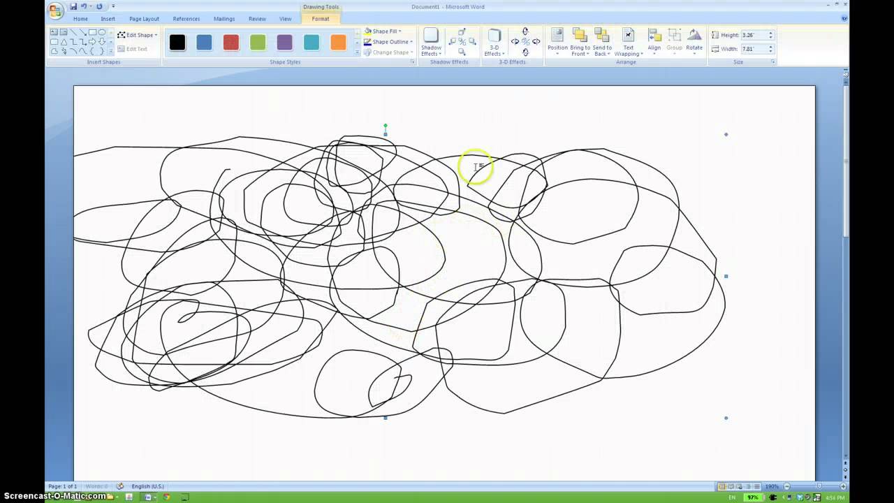 1280x720 How To Draw On A Microsoft Word Document - Drawing In Microsoft Word