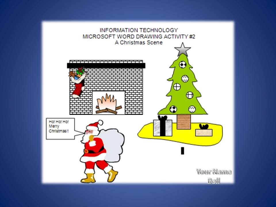 960x720 Project Christmas - Drawing In Microsoft Word