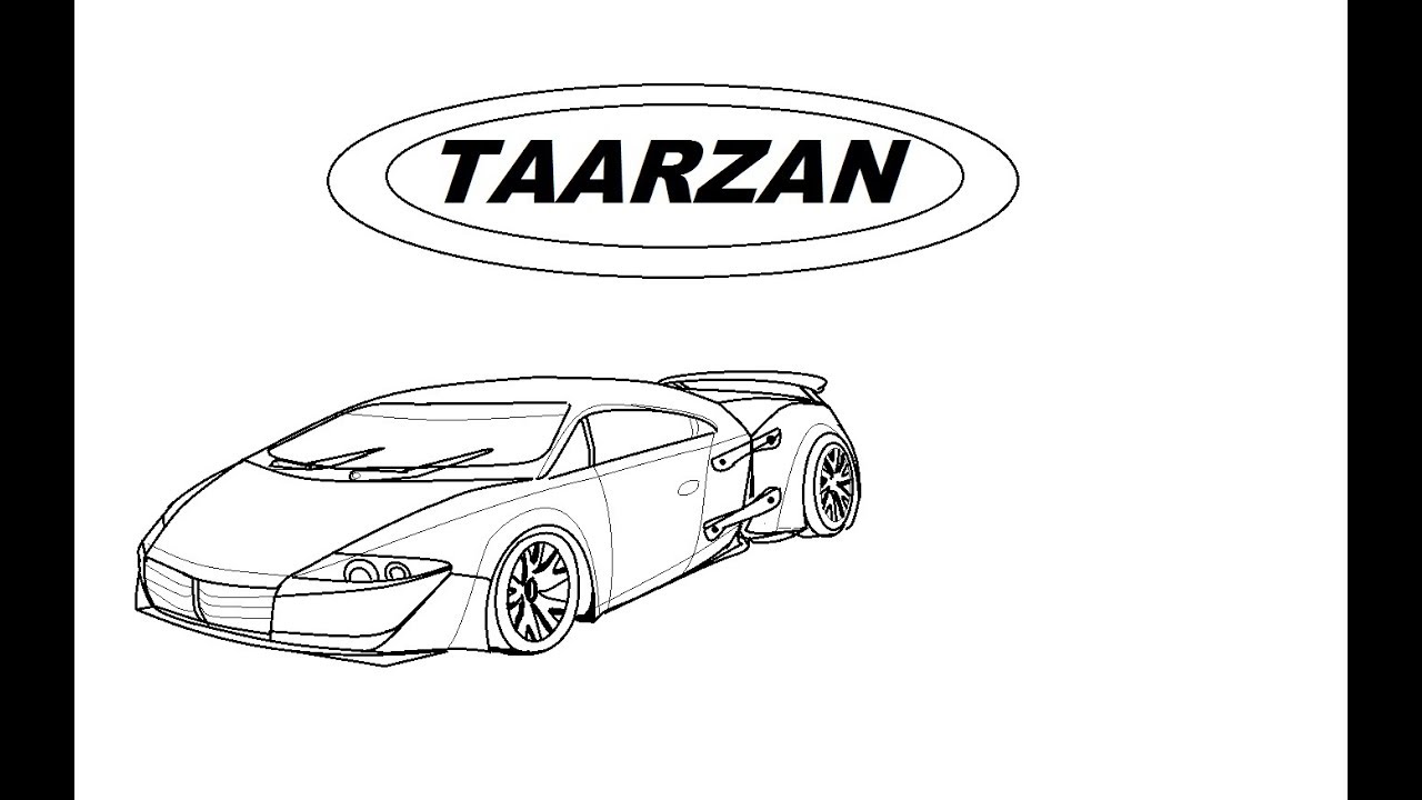 1280x720 Draw Tarzan The Wonder Car In Ms Paint Easily, Dc - Drawing In The Car