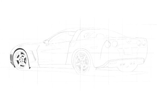 500x315 How To Draw A Car - Drawing In The Car