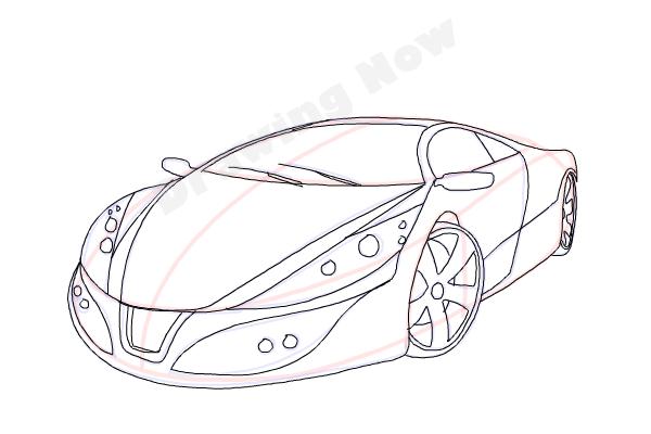 600x400 How To Draw A Cool Car - Drawing In The Car