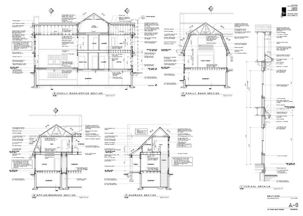 1000x714 Construction Drawings Jon Michael Wyman Design + Planning - Drawing Information