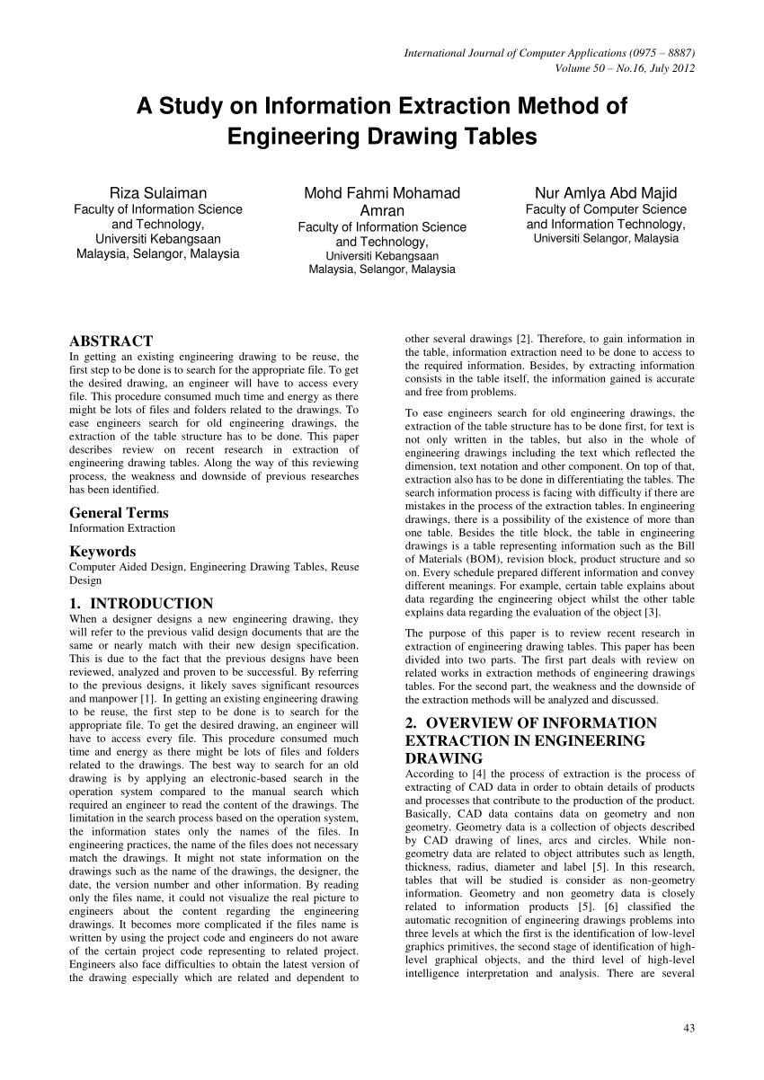 850x1202 pdf a study on information extraction method of engineering - Drawing Information