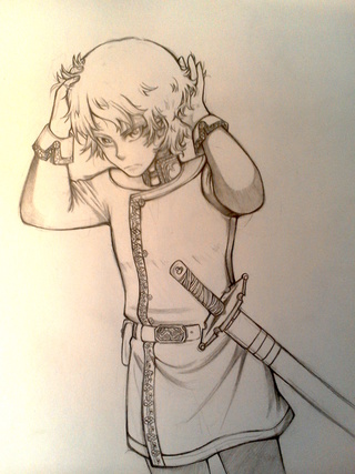 320x427 here is an old drawing of my interpretation of rand al'thor - Drawing Interpretation