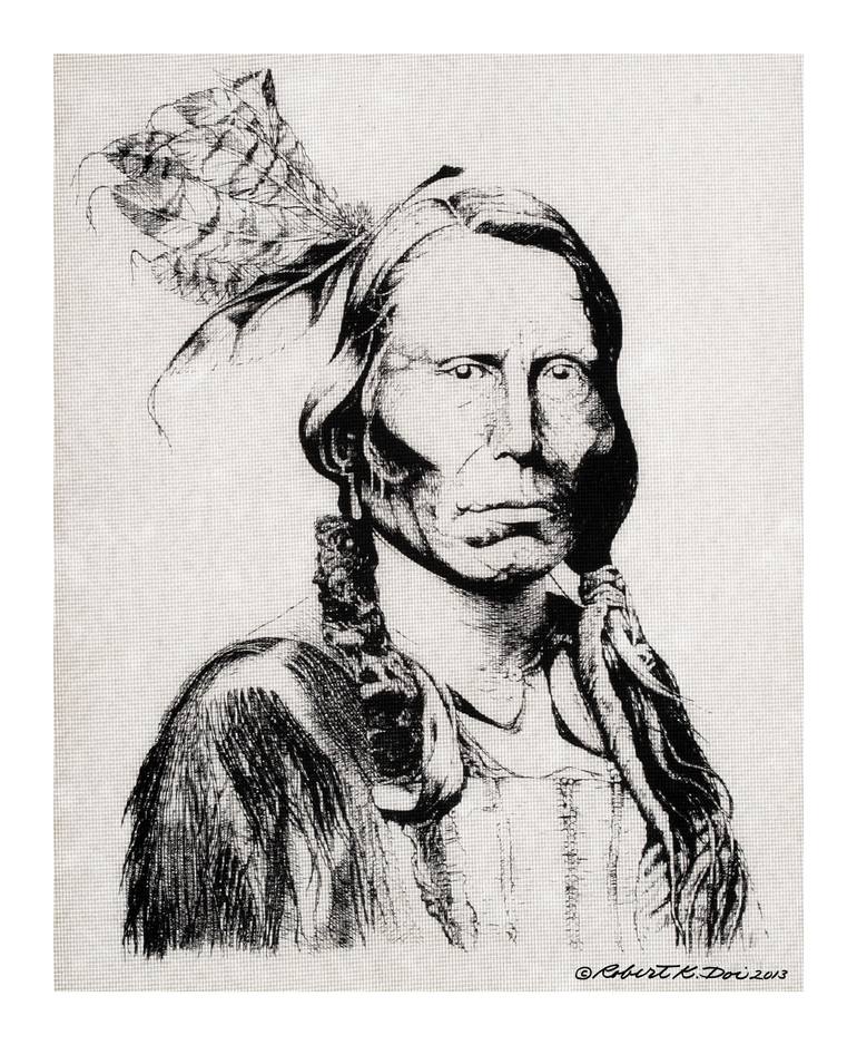 770x938 interpretation of crazy horse drawing - Drawing Interpretation