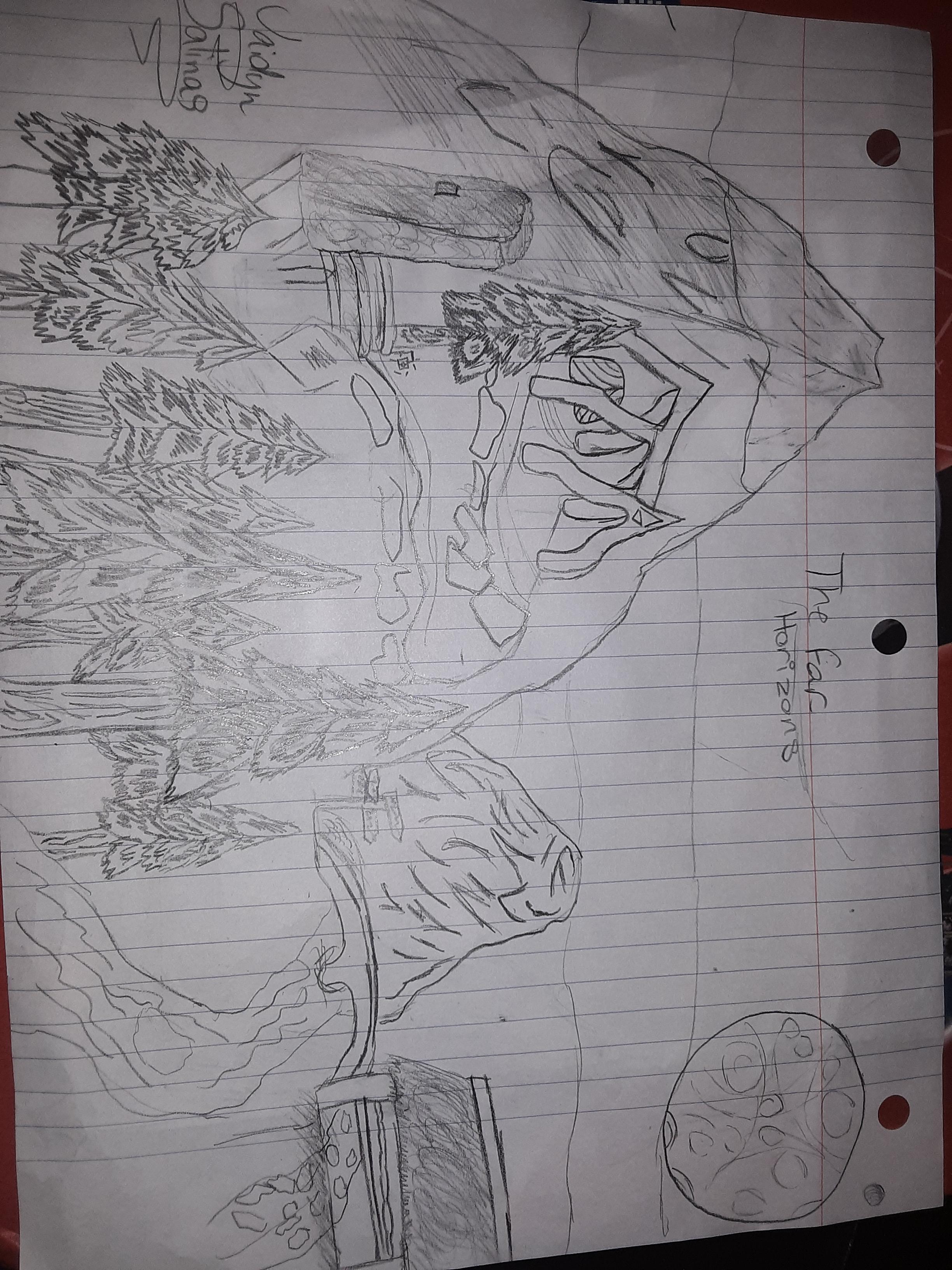 2448x3264 my drawing, of my interpretation of distant horizons sorry its - Drawing Interpretation