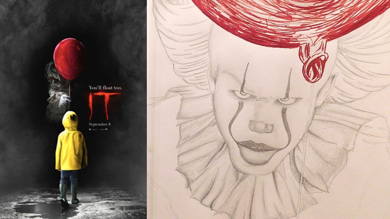 1280x720 Let's Draw Pennywise From Stephen King's It Version - Drawing It