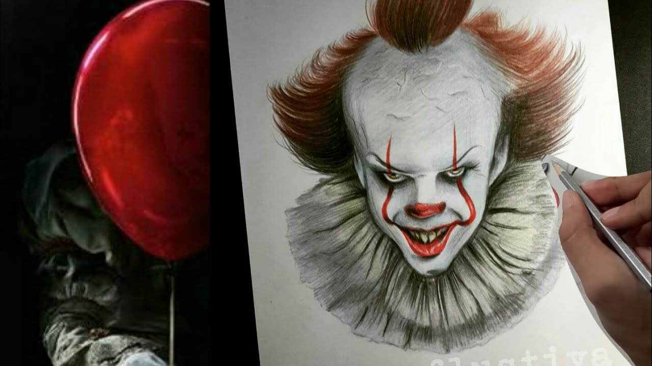 1280x720 Pennywise The Dancing Clown Drawing It - Drawing It