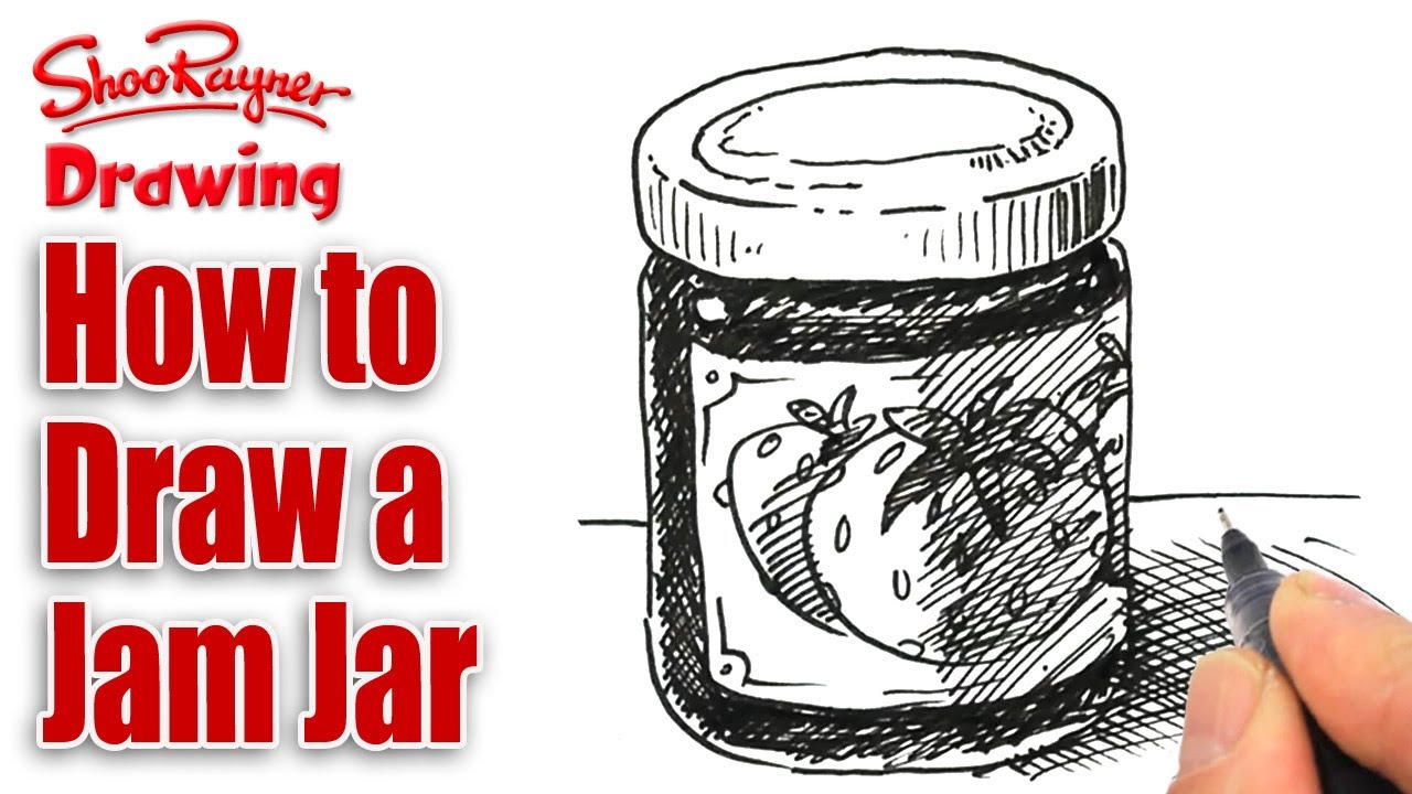 1280x720 how to draw a jam jar - Drawing Jam