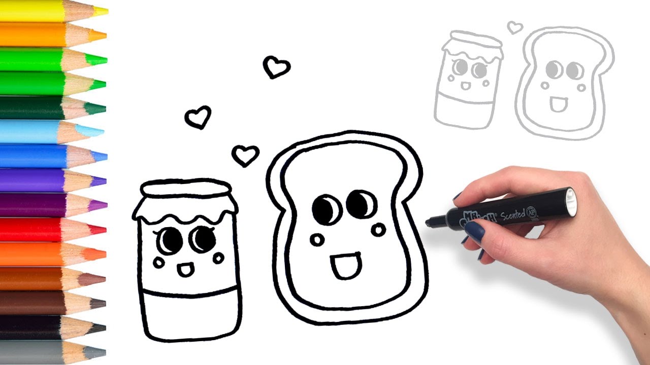 1280x720 learn how to draw toast jam teach drawing for kids - Drawing Jam