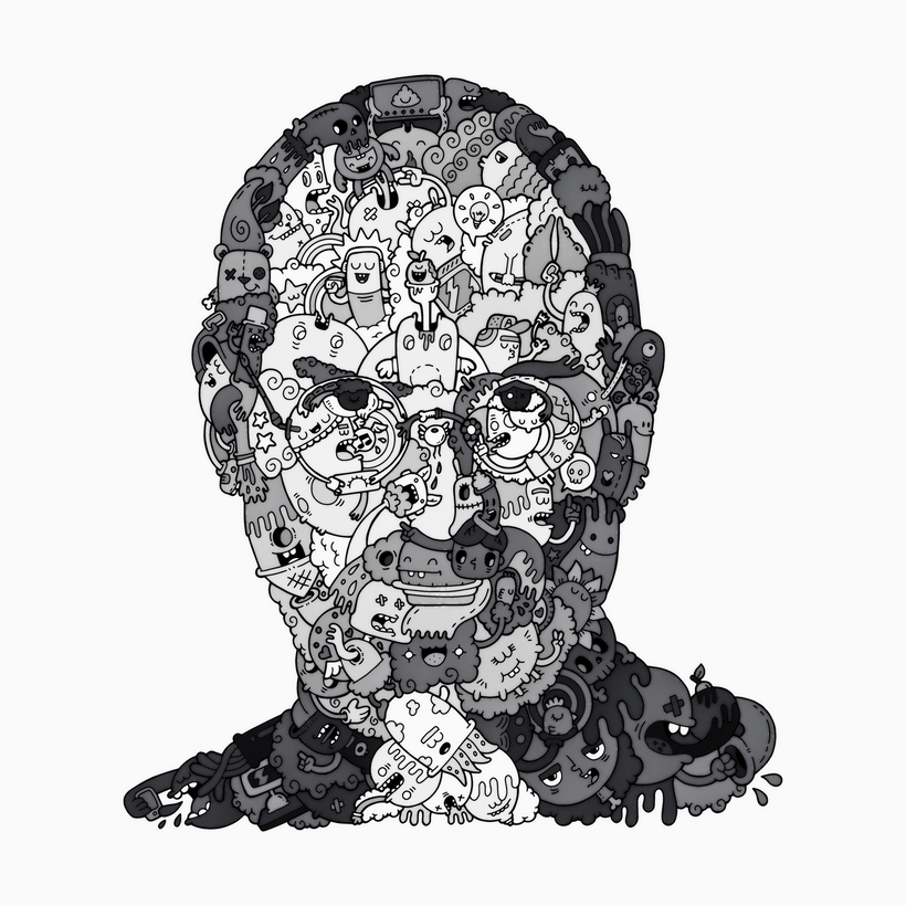 820x820 ilustracion de steve jobs domestika - Drawing Jobs