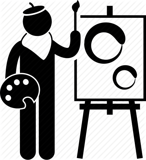 468x512 artist, color, colour, drawing, painter, painting, sketching icon - Drawing Jobs