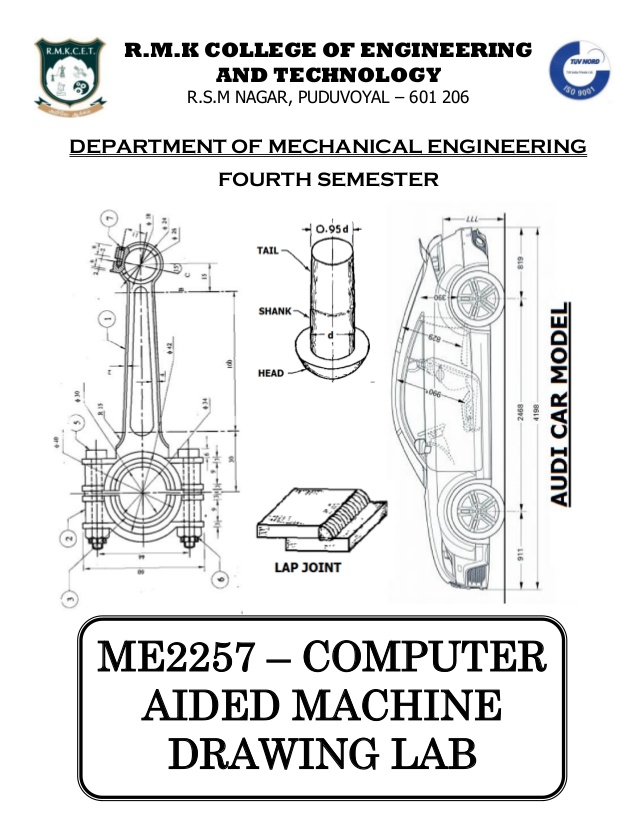 638x826 Computer Aided Machine Drawing Lab Manual - Drawing Lab