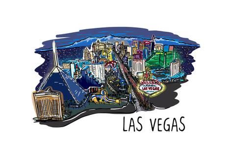 473x315 las vegas, nevada - Drawing Las Vegas