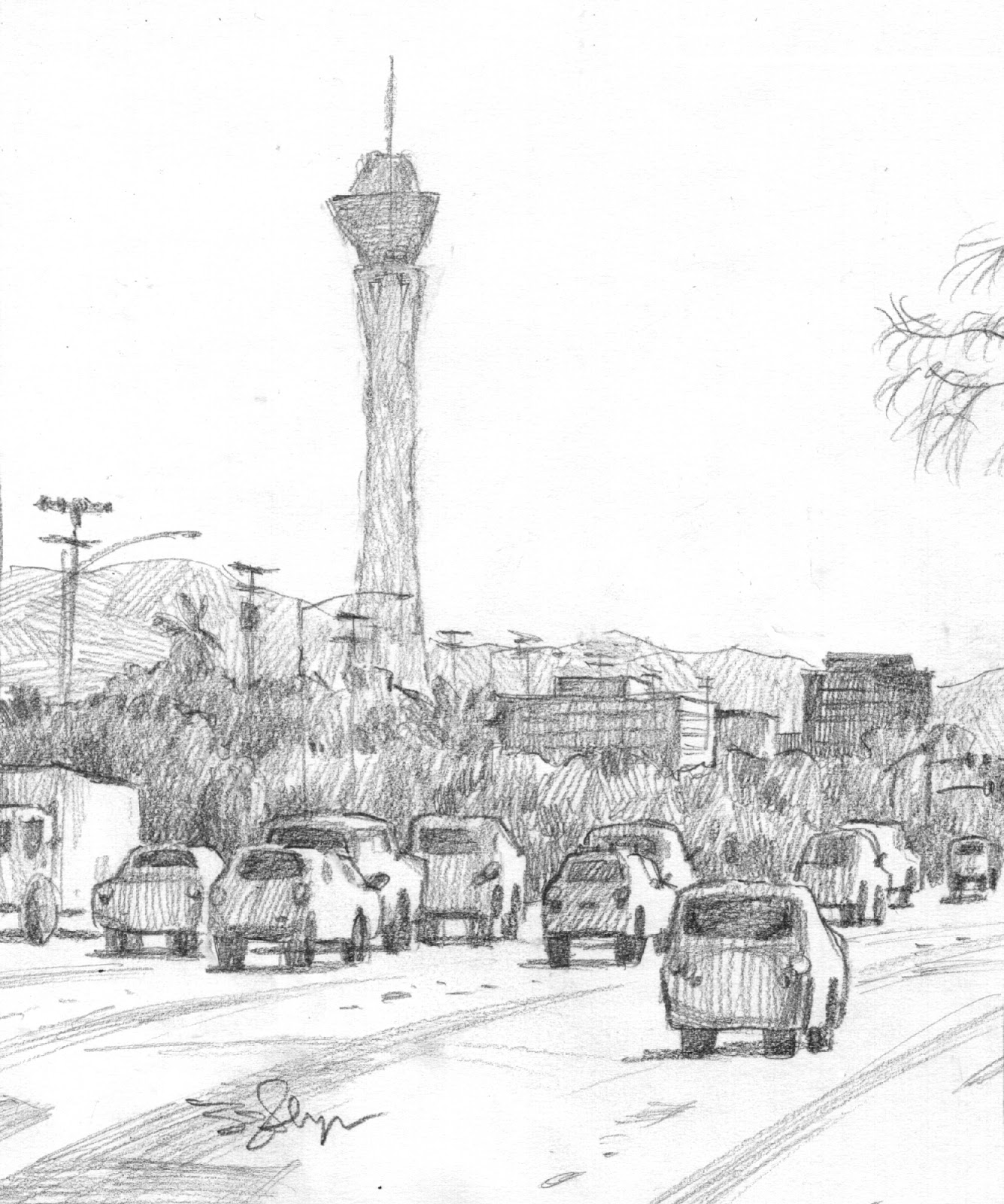 1335x1600 Lester's Drawing A Day - Drawing Las Vegas