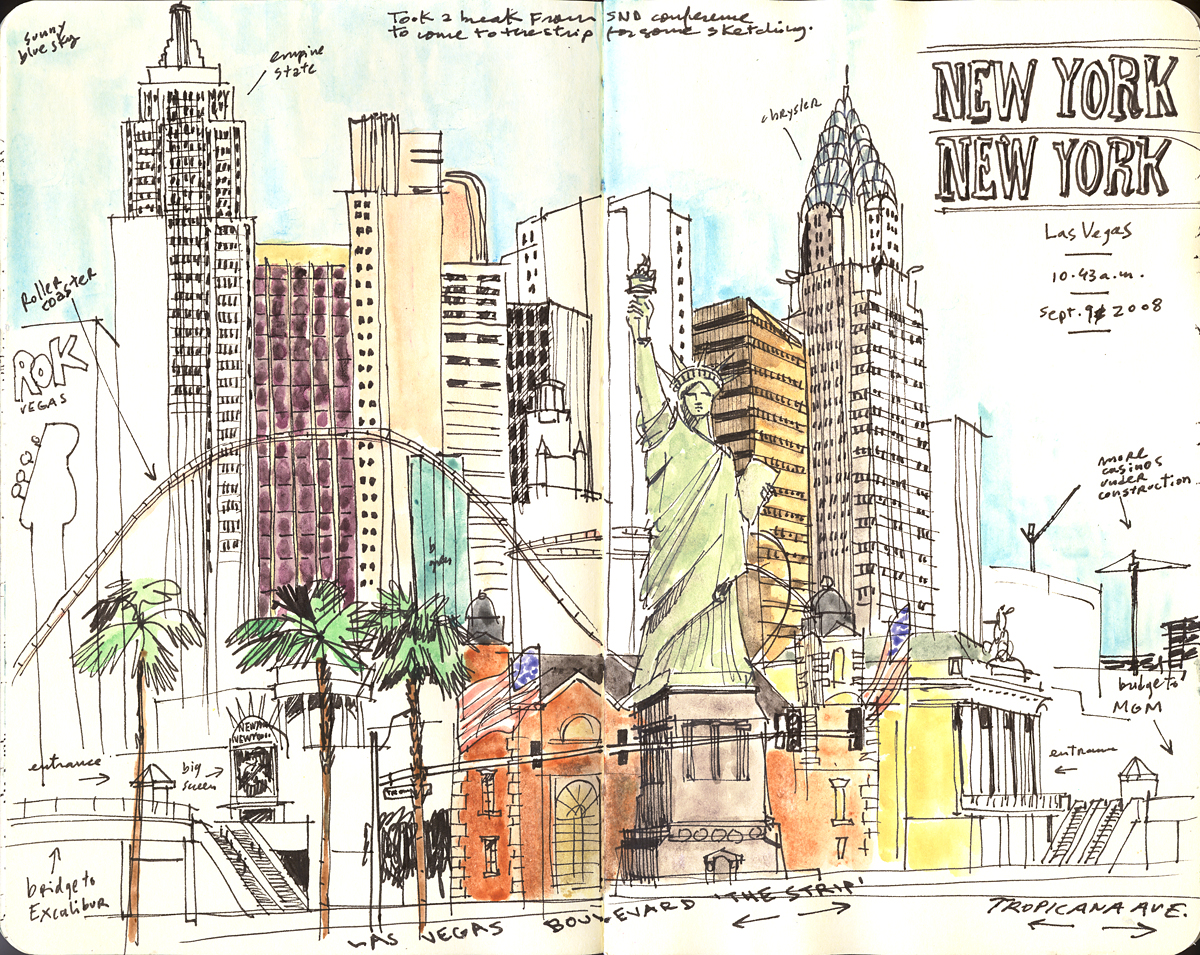 Drawing Las Vegas at Explore collection of Drawing