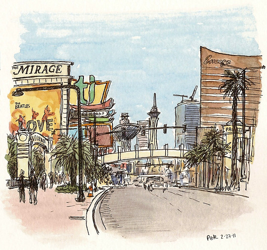 Drawing Las Vegas at Explore collection of Drawing