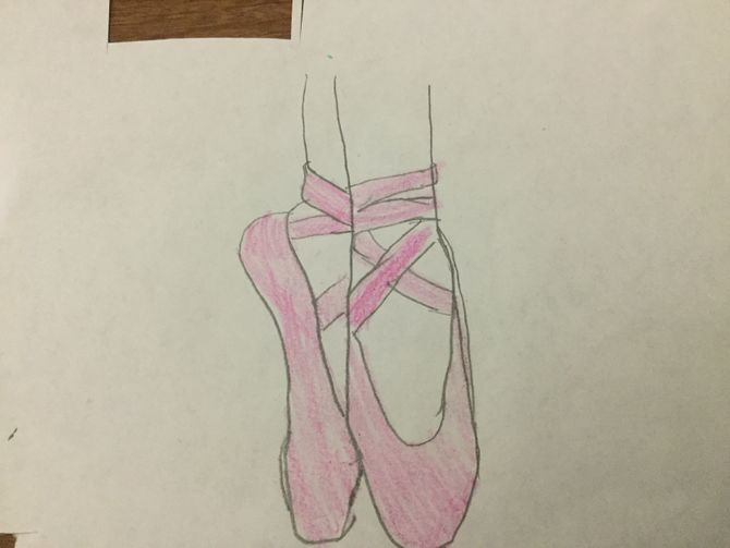 670x503 easy ways to draw ballet slippers - Drawing Legs And Shoes
