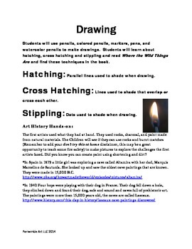 270x350 drawing lesson plan, hatching, cross hatching, stippling - Drawing Lesson Plans