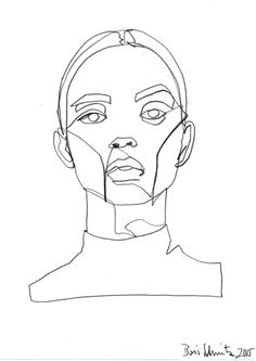 236x333 Continuous Line Drawing Portraits - Drawing Line Art