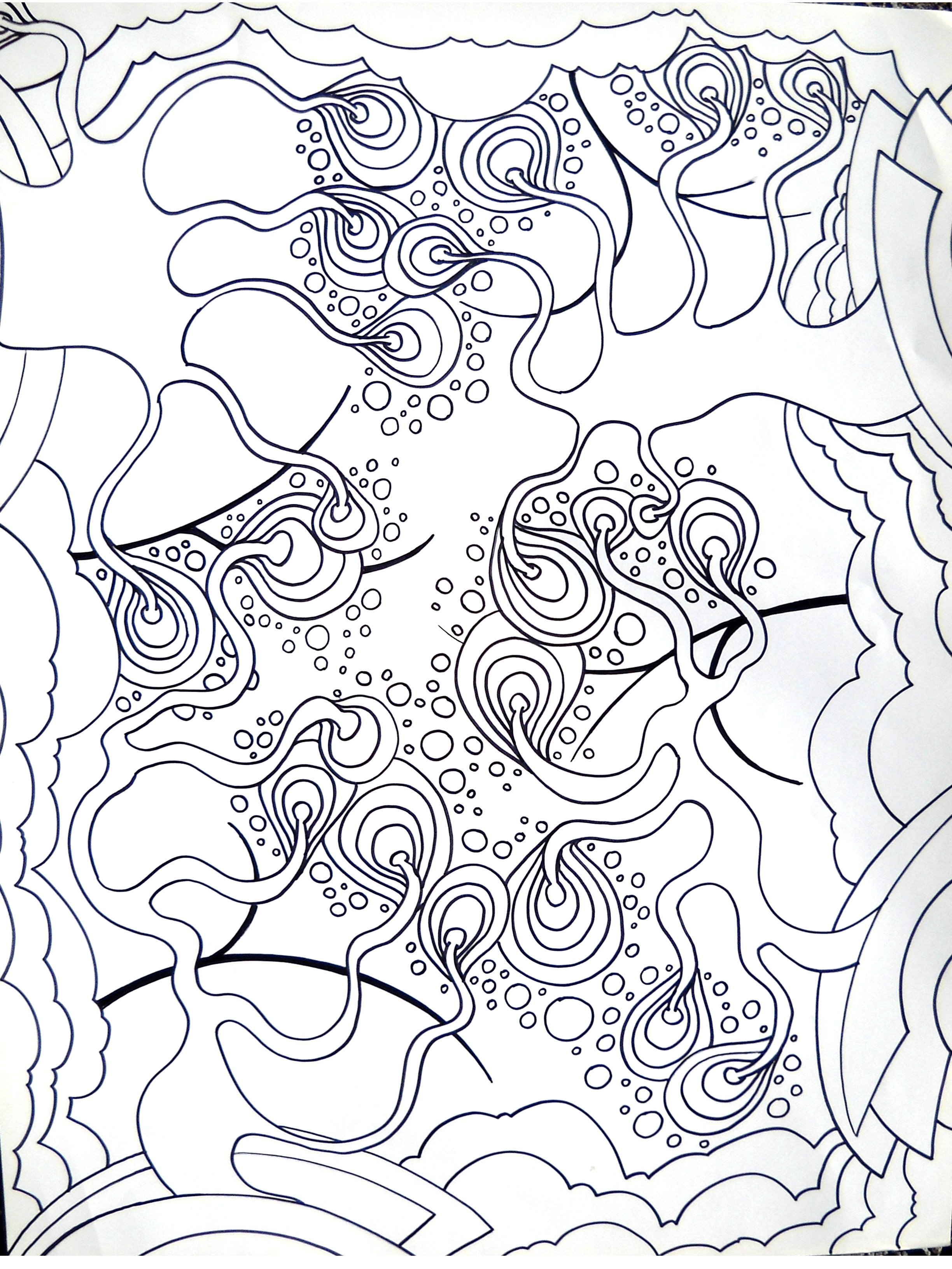 2448x3264 Line Art Words With No Names - Drawing Line Art