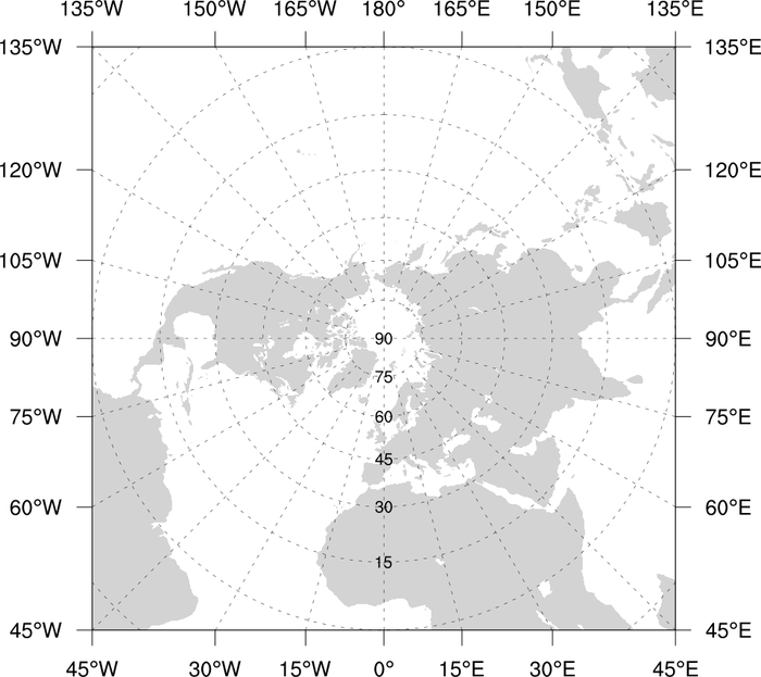 700x623 ncl graphics latlon grid lines on maps - Drawing Lines On Map