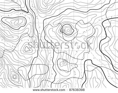 450x357 vector black and white map pattern with abstract topographical - Drawing Lines On Map