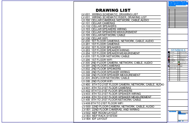 638x413 Drawing List - Drawing List