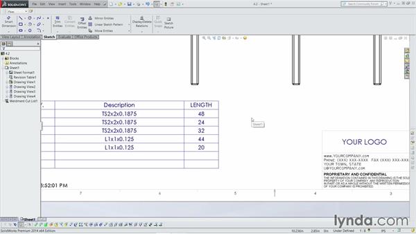 600x338 Adding The Cut List To The Drawing - Drawing List